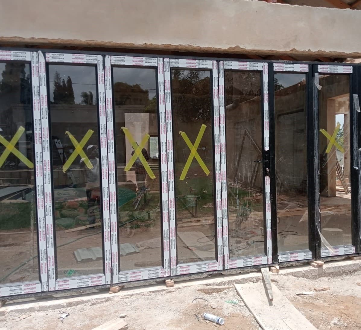 Exterior build in progress