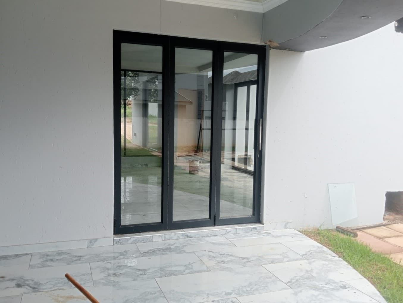 Second Glass door installation